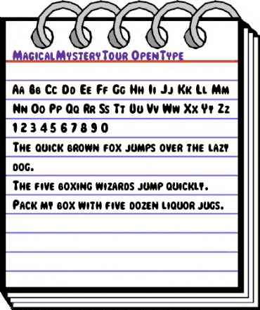 Magical Mystery Tour Regular animated font preview Magical Mystery Tour Regular animated font preview