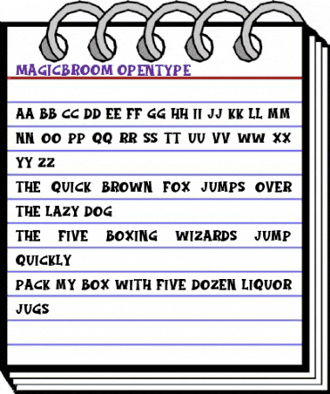 Magic Broom Regular animated font preview Magic Broom Regular animated font preview