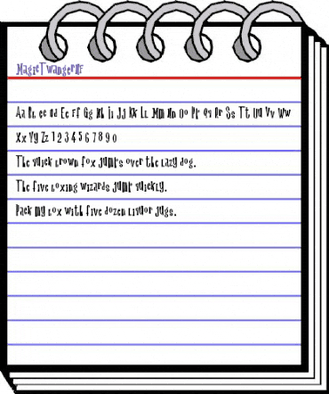 MagicTwangerNF Regular animated font preview MagicTwangerNF Regular animated font preview