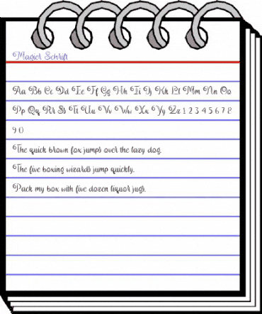 Magier Schrift Regular animated font preview Magier Schrift Regular animated font preview