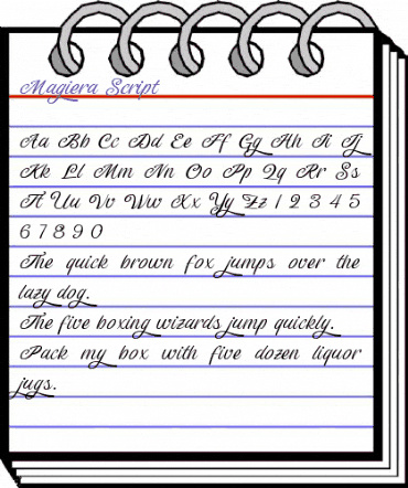 Magiera Script animated font preview Magiera Script animated font preview