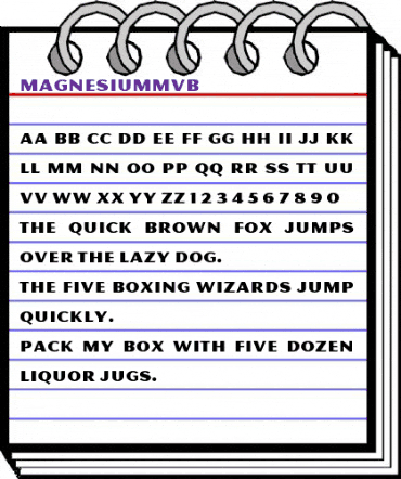 MagnesiumMVB Roman animated font preview MagnesiumMVB Roman animated font preview