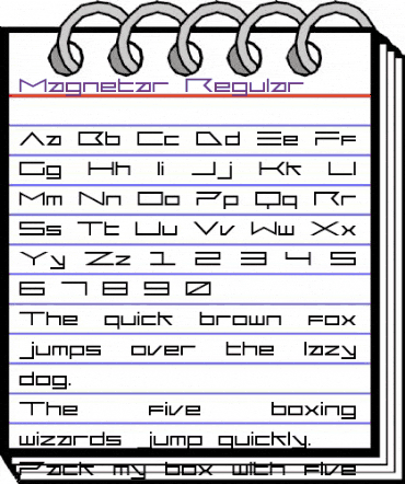 Magnetar Regular animated font preview