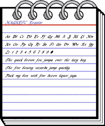 MAGNETC Regular animated font preview MAGNETC Regular animated font preview