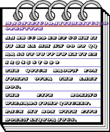 Magnifico Daytime ITC Std Regular animated font preview Magnifico Daytime ITC Std Regular animated font preview