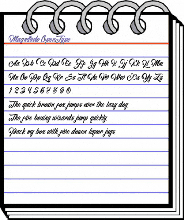 Magnitudo Regular animated font preview