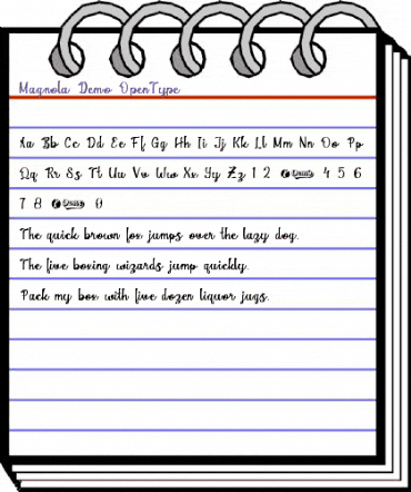 Magnola Regular animated font preview Magnola Regular animated font preview