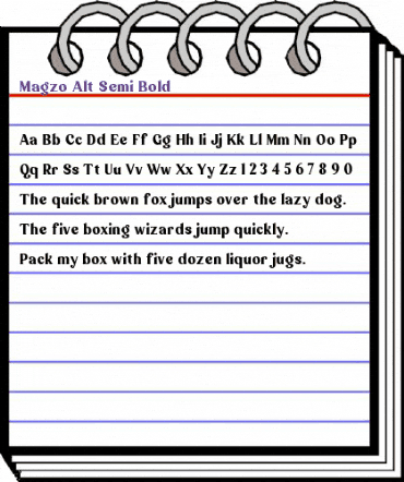 Magzo Alt Regular animated font preview Magzo Alt Regular animated font preview