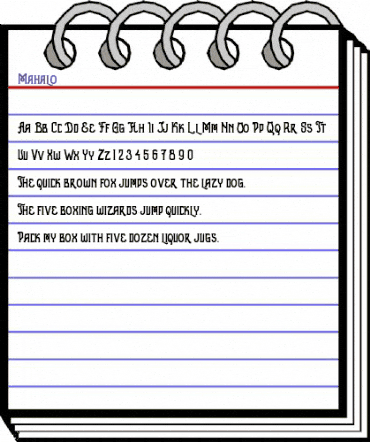 Mahalo Regular animated font preview Mahalo Regular animated font preview