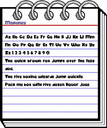 Mahoney Regular animated font preview Mahoney Regular animated font preview