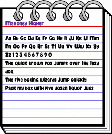 Mahoney Higher Regular animated font preview Mahoney Higher Regular animated font preview