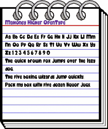 Mahoney Higher Regular animated font preview Mahoney Higher Regular animated font preview