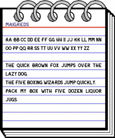 Maigreds Regular animated font preview Maigreds Regular animated font preview