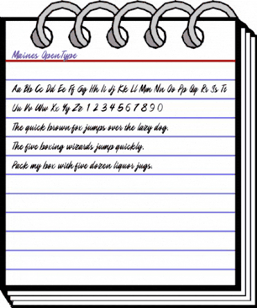 Maines Regular animated font preview Maines Regular animated font preview