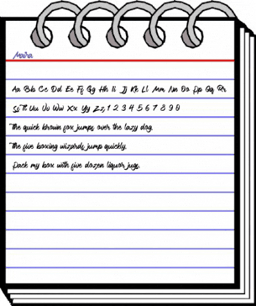 Maira Regular animated font preview Maira Regular animated font preview