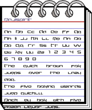 Majispirit Regular animated font preview Majispirit Regular animated font preview