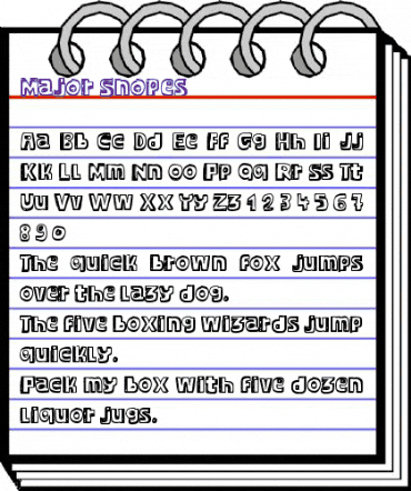 Major Snopes Regular animated font preview Major Snopes Regular animated font preview