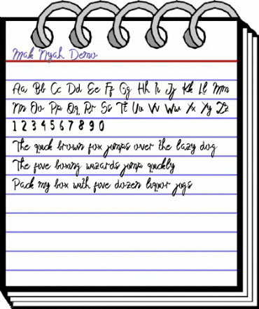 Mak Nyah Demo Regular animated font preview Mak Nyah Demo Regular animated font preview