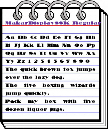MakarDisplaySSK Regular animated font preview MakarDisplaySSK Regular animated font preview