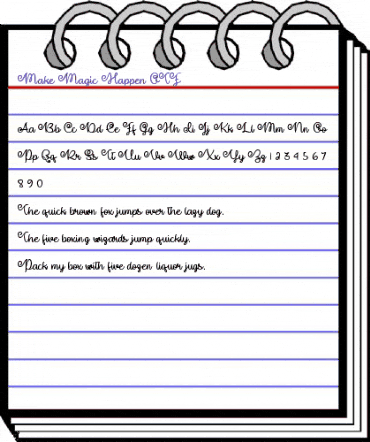 Make Magic Happen Regular animated font preview Make Magic Happen Regular animated font preview