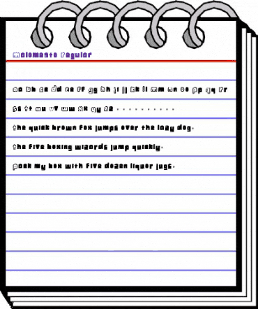 Malomesto Regular animated font preview