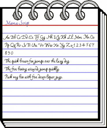 Mama Script Regular animated font preview Mama Script Regular animated font preview