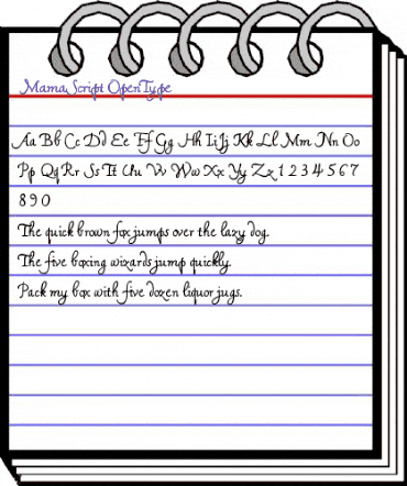Mama Script Regular animated font preview Mama Script Regular animated font preview