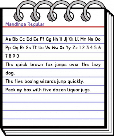 Mandinga Regular animated font preview Mandinga Regular animated font preview