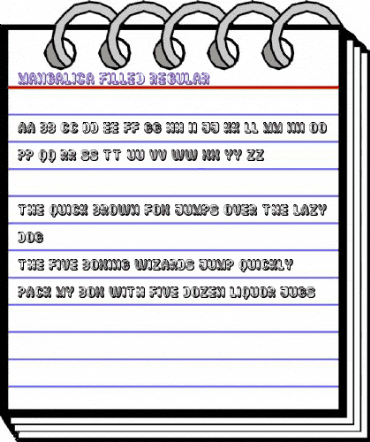 Mangalica Filled Regular animated font preview Mangalica Filled Regular animated font preview