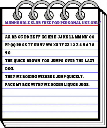 Manhandle Slab Regular animated font preview Manhandle Slab Regular animated font preview