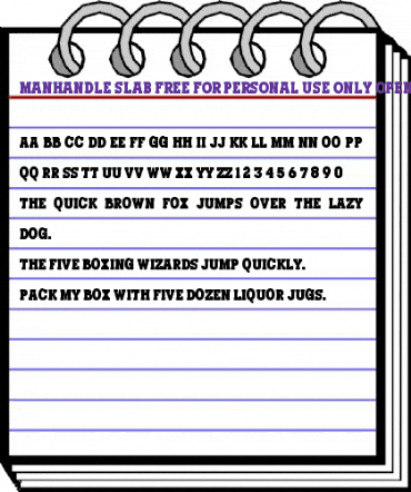 Manhandle Slab Regular animated font preview Manhandle Slab Regular animated font preview