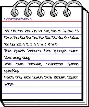 Manhattan 2 Regular animated font preview Manhattan 2 Regular animated font preview