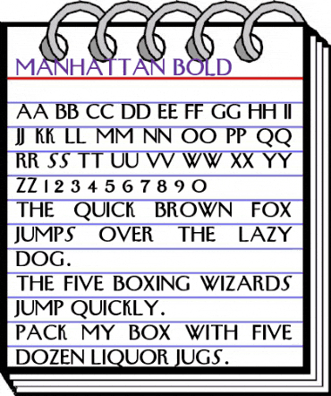 Manhattan Bold animated font preview Manhattan Bold animated font preview