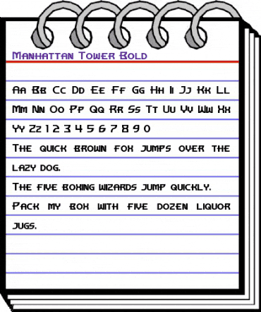 Manhattan Tower Bold animated font preview Manhattan Tower Bold animated font preview