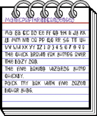 ManicPopThrillCondensed Regular animated font preview ManicPopThrillCondensed Regular animated font preview