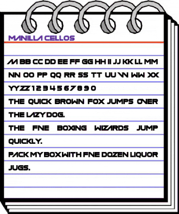 Manilla Cellos Regular animated font preview Manilla Cellos Regular animated font preview