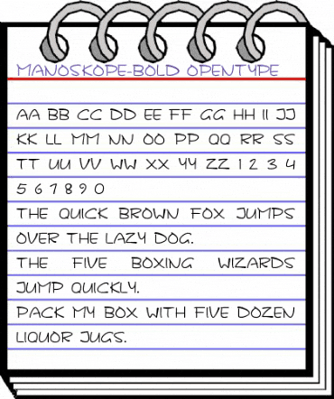 MANOSKOPE Bold animated font preview MANOSKOPE Bold animated font preview