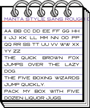 Manta Style Sans Rough DEMO Regular animated font preview Manta Style Sans Rough DEMO Regular animated font preview