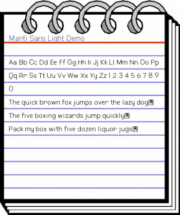 Manti Sans Light Demo Regular animated font preview Manti Sans Light Demo Regular animated font preview