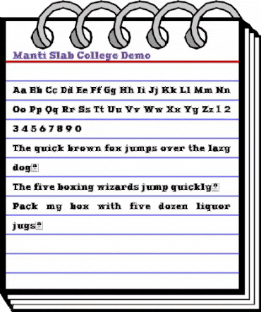 Manti Slab College Demo Regular animated font preview Manti Slab College Demo Regular animated font preview