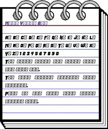 Many Years Ago Regular animated font preview Many Years Ago Regular animated font preview