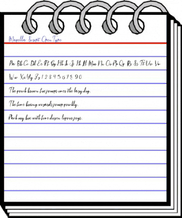 Maqella Script Regular animated font preview Maqella Script Regular animated font preview