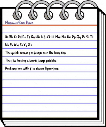 Maqueen Sans Regular animated font preview Maqueen Sans Regular animated font preview