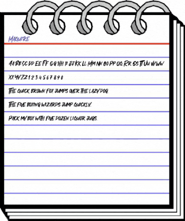 Maquire Regular animated font preview Maquire Regular animated font preview