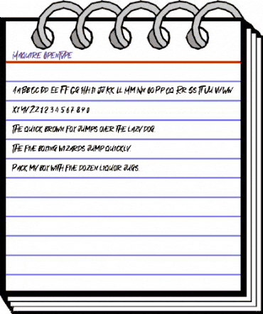 Maquire Regular animated font preview Maquire Regular animated font preview