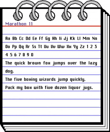 Marathon 11 Regular animated font preview Marathon 11 Regular animated font preview