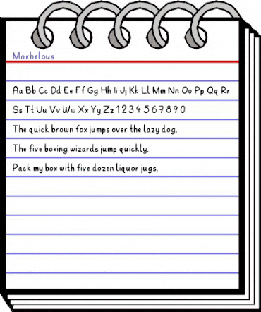 Marbelous Regular animated font preview Marbelous Regular animated font preview