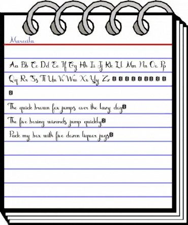 Marceila Regular animated font preview Marceila Regular animated font preview