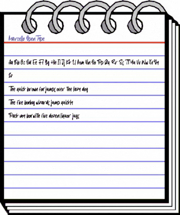 Marcello Regular animated font preview