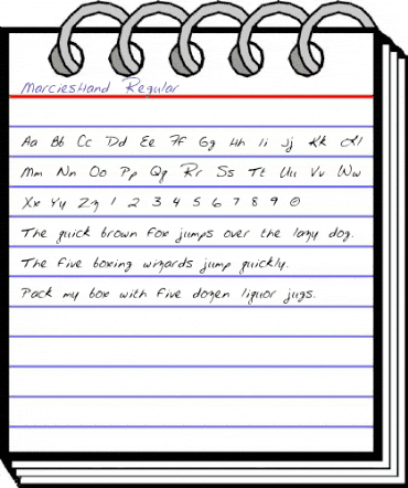 MarciesHand Regular animated font preview MarciesHand Regular animated font preview